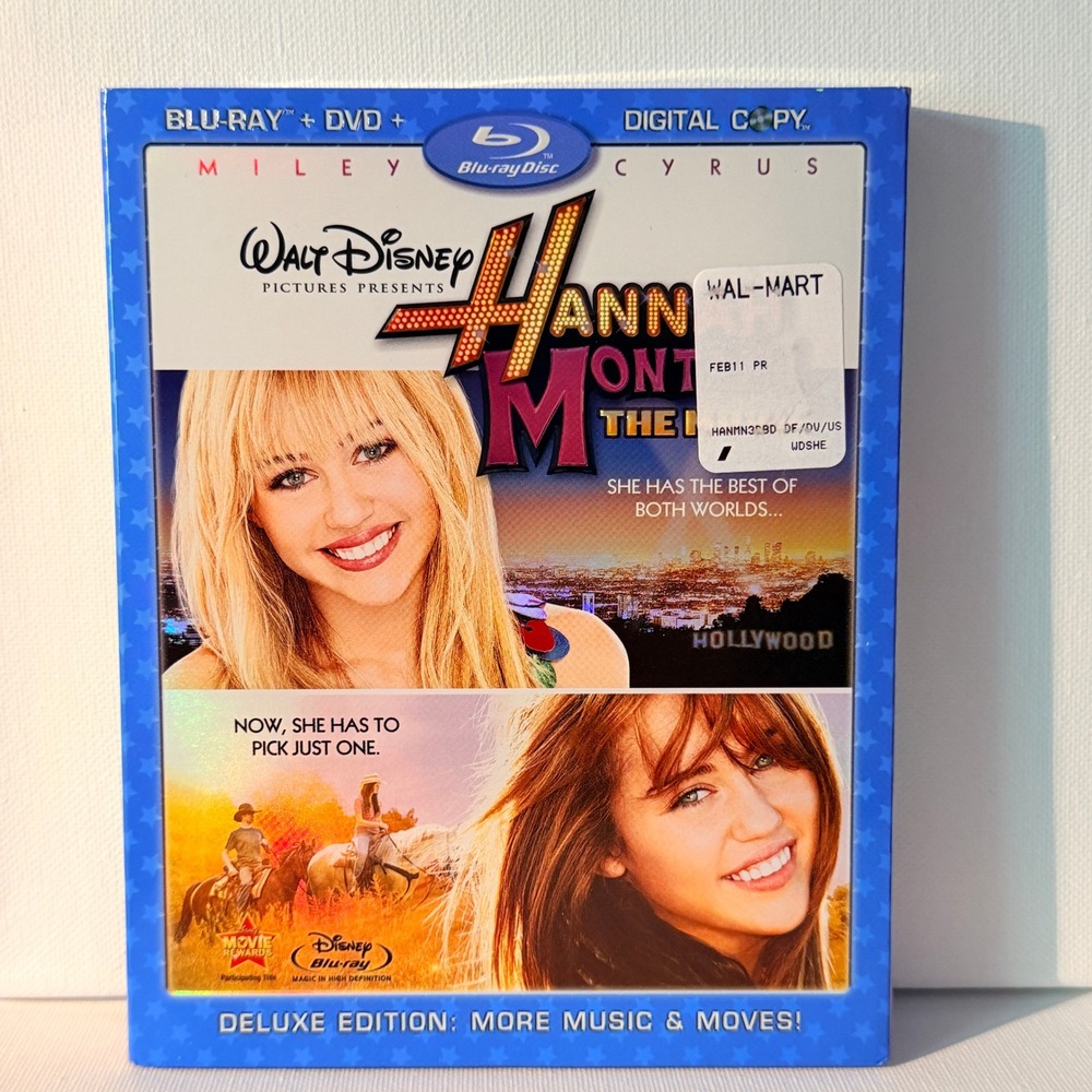 Hannah Montana The Movie Blu-ray DVD NEW-NIB Digital Deluxe Edition Miley Cyrus